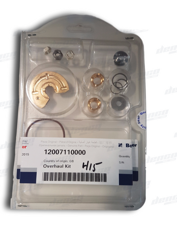 12007110000 TURBOCHARGER REPAIR KIT (OVERHAUL KIT) B2 12007110000 TURBOCHARGER REPAIR KIT (OVERHAUL KIT) B2