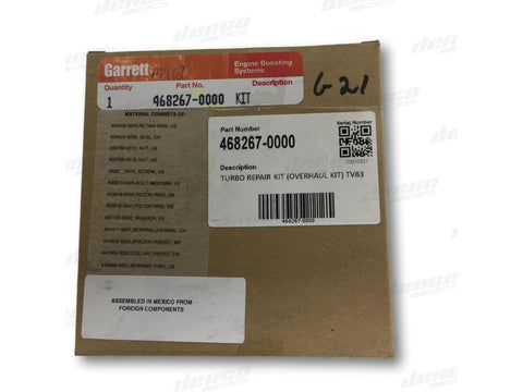 468267-0000 TURBO REPAIR KIT (OVERHAUL KIT) TV83 468267-0000 TURBO REPAIR KIT (OVERHAUL KIT) TV83