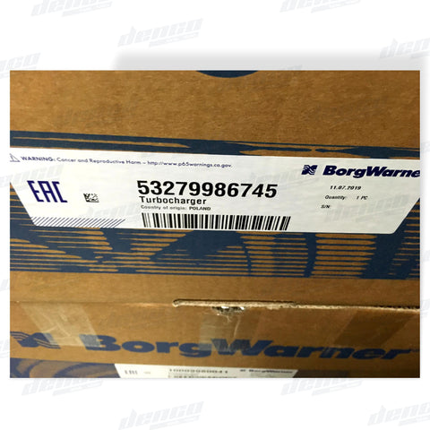 53279986745 TURBOCHARGER K27 VOLVO PENTA MARINE (ENGINE TAMD638 A) 5.6LTR GENUINE OEM TURBOCHARGERS