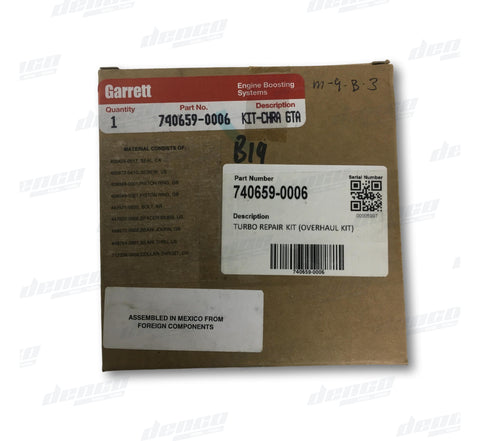 740659-0006 Turbo Repair Kit Gt42 (Overhaul Kit) 740659-0006 Turbo Repair Kit Gt42 (Overhaul Kit)