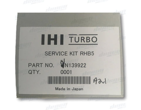 Nn139922 Turbo Repair Kit (Overhaul Kit) Rhb5 7.00mm Long Nn139922 Turbo Repair Kit (Overhaul Kit) Rhb5 7.00mm Long