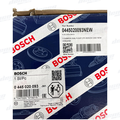 0445020093 NEW BOSCH FUEL PUMP COMMON RAIL CP3 CASE NEW HOLLAND DIESEL INJECTOR PUMPS