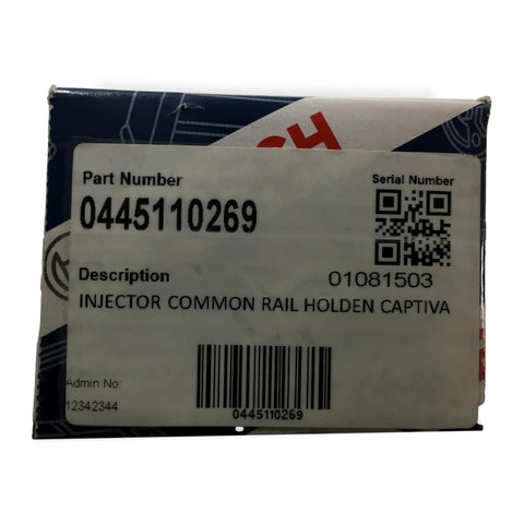 044511069 Bosch Injector Common Rail Holden Captiva / Cruze 2.0ltr