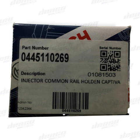 044511069 Bosch Injector Common Rail Holden Captiva / Cruze 2.0ltr - COMMON RAIL INJECTORS