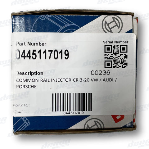 0445117019 Common Rail Injector Cri12-20 Volkswagen / Audi Porshce 4.2Ltr Injectors