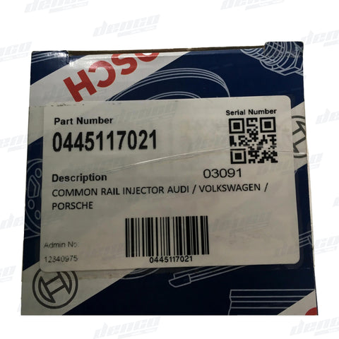 0445117021 Common Rail Injector Suit Audi / Volkswagen Porsche 3.0L 4.2L Injectors