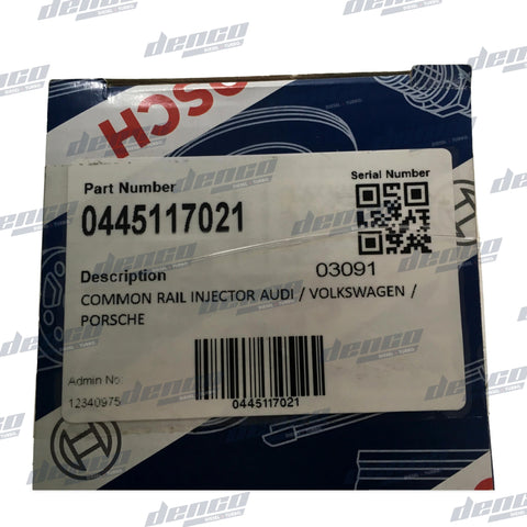 0445117021 Common Rail Injector Suit Audi / Volkswagen Porsche 3.0L 4.2L Injectors
