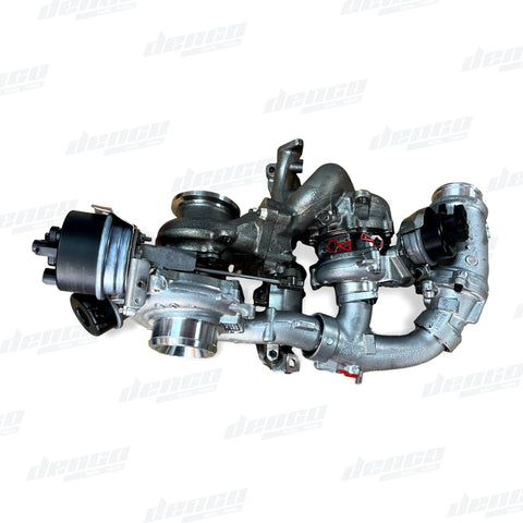 10009880383 BI-TURBO R2S (B01V + B03G) VOLKSWAGEN T6 TRANSPORTER 2.0L TDI - GENUINE OEM TURBOCHARGERS