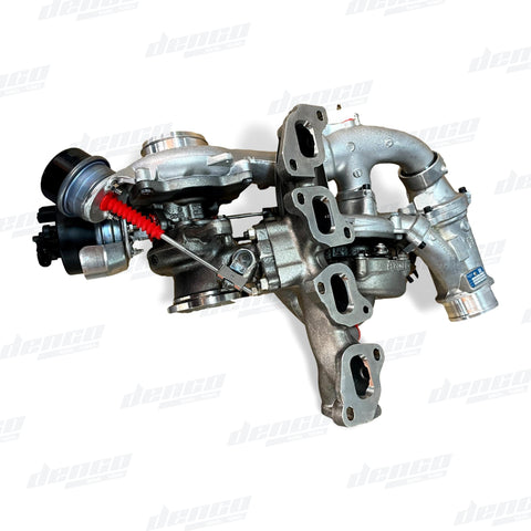 10009880383 BI-TURBO R2S (B01V + B03G) VOLKSWAGEN T6 TRANSPORTER 2.0L TDI - GENUINE OEM TURBOCHARGERS