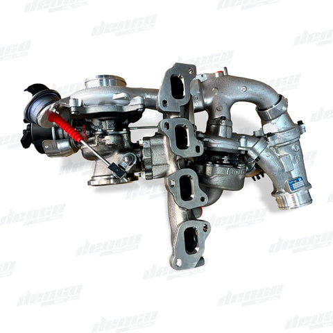 10009880383 BI-TURBO R2S (B01V + B03G) VOLKSWAGEN T6 TRANSPORTER 2.0L TDI - GENUINE OEM TURBOCHARGERS