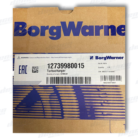 12739980015 Turbocharger B2Ug Mercedes Benz Truck / Bus (Engine Om936La) 7.7Ltr Genuine Oem