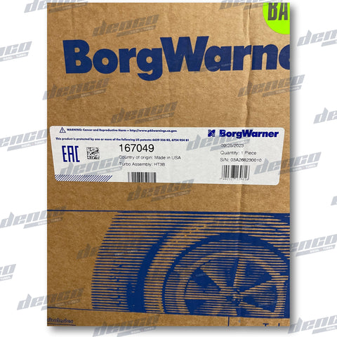 167049 Drop In Borg Warner Turbocharger Bht3B Cummins (Engine Ntc300-315) Genuine Oem Turbochargers