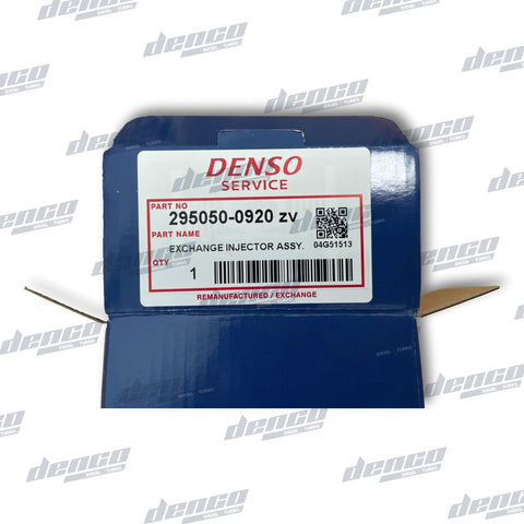 295050-0920 Genuine Denso Common Rail Injector Hino (Engine J05E) Injectors