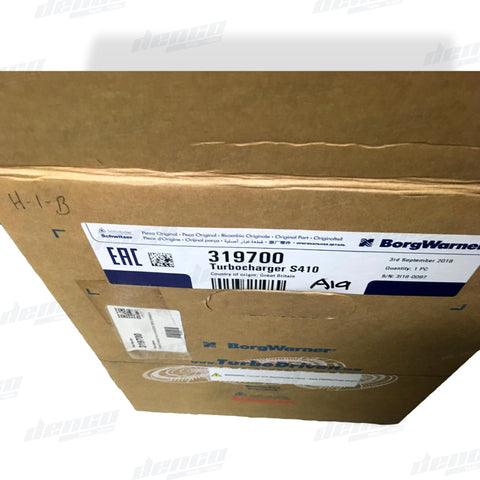 319700 TURBOCHARGER S410 MERCEDES BENZ INDUSTRIAL 12.82L (ENGINE OM460LA) GENUINE OEM TURBOCHARGERS