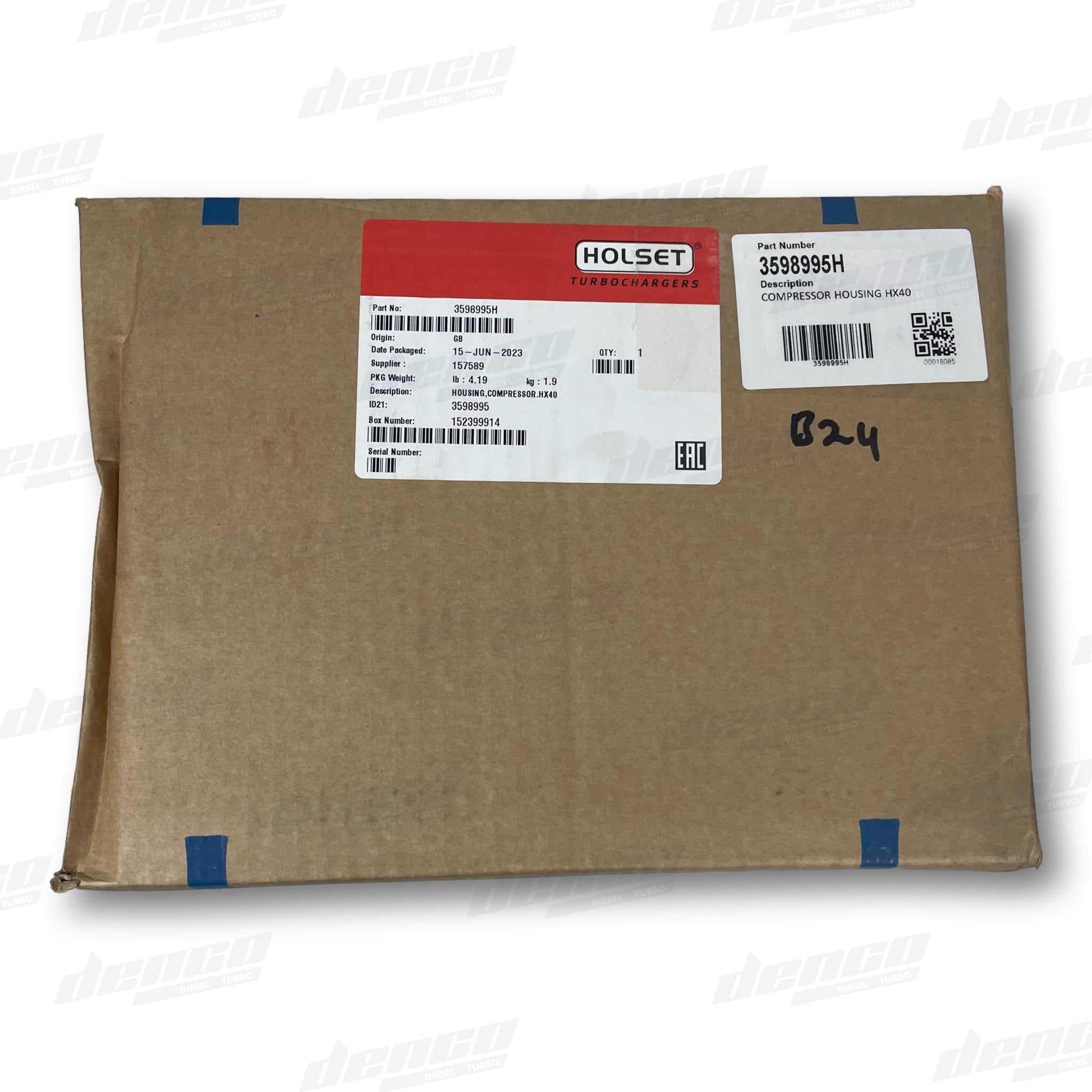 3598995H HOLSET COMPRESSOR HOUSING HX40 | Denco Diesel and Turbo
