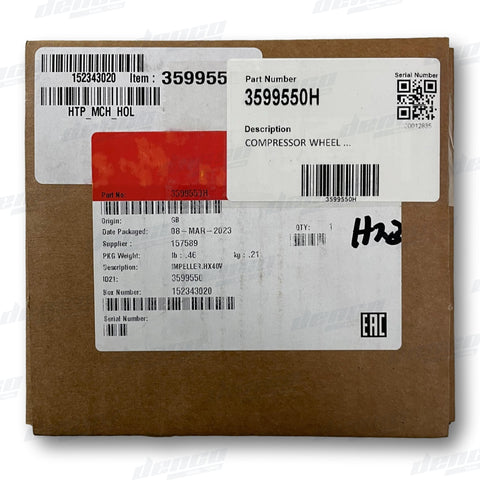 3599550H Holset Compressor Wheel