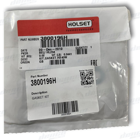 Holset Turbo Gasket Kit He500Wg H2 Hx40 Hx50 He400 He500 (3800196H) Turbocharger Accessories