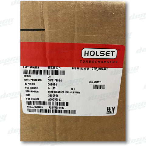 4033817H Turbocharger Hx55 Cummins (Engine Ism) Genuine Oem Turbochargers