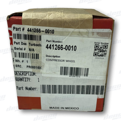 441266-0010 Garrett Compressor Wheel Suit Detroit Turbo