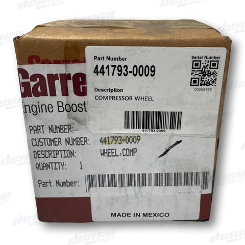441793-0009 Garrett Compressor Wheel Turbo