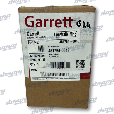 451764-0043 Garrett Wastegate Actuator Assembly Turbocharger Accessories