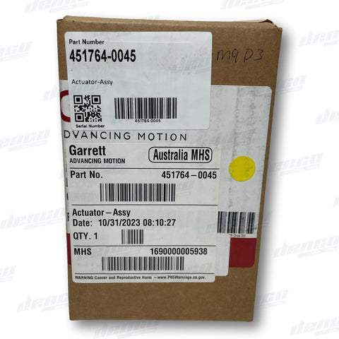 451764-0045 Garrett Wastegate Actuator Assembly Turbocharger Accessories