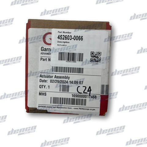 452603 - 0066 Turbo Actuator Assembly Garrett Wastegate Actuators