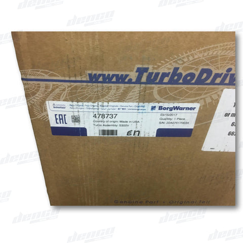 478737 Factory Reconditioned Turbocharger S300Bv John Deere Agricultural (Engine 6068H) 6.8L
