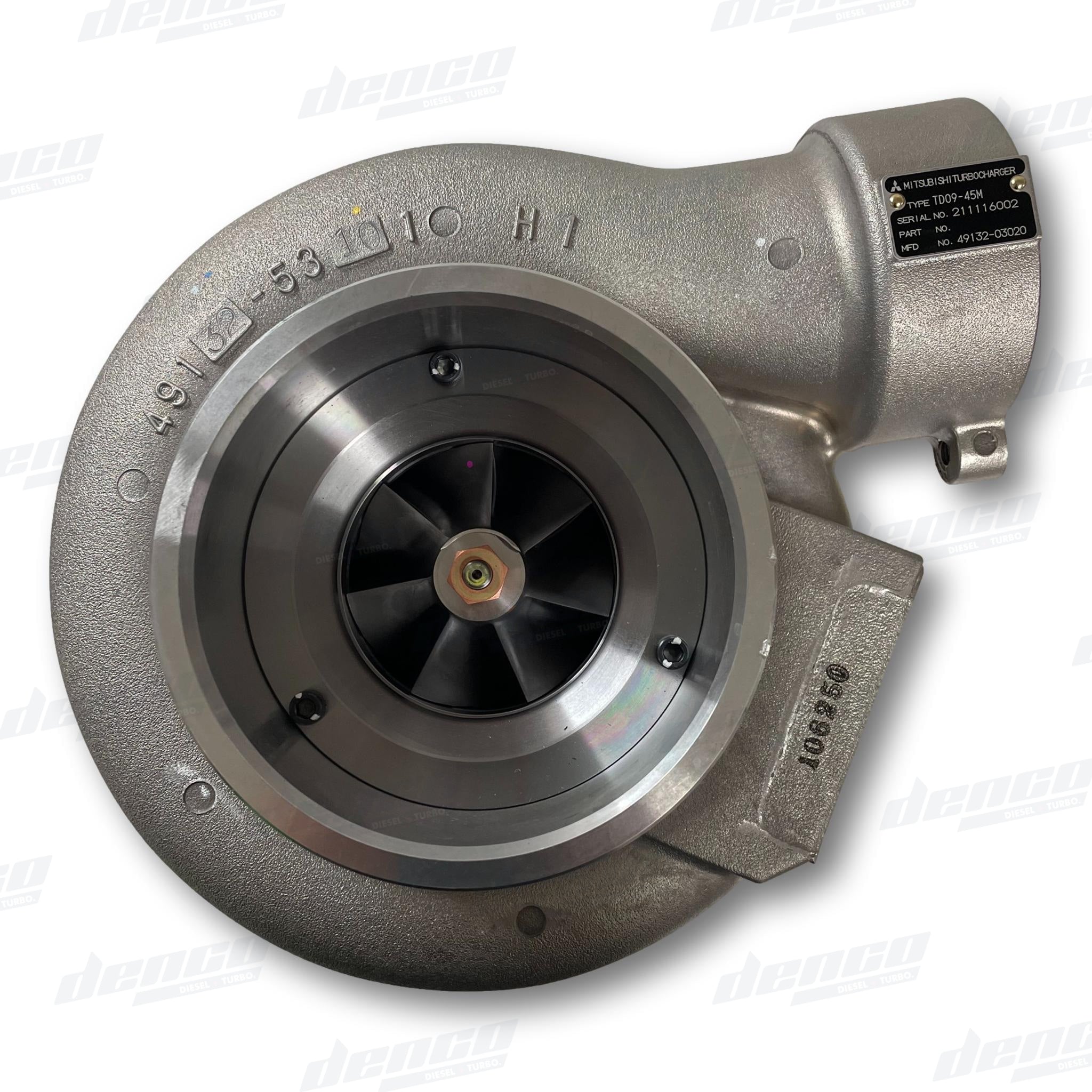 49132-03020 Turbocharger Td09l Hitachi Industrial (S12a2-Y1taa1