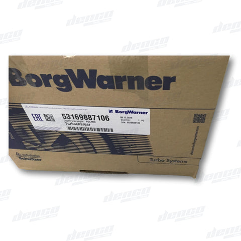 53169887106 Turbocharger K16 Mercedes Benz Vario (Engine Om904La-E3) 4.25 Ltr Genuine Oem
