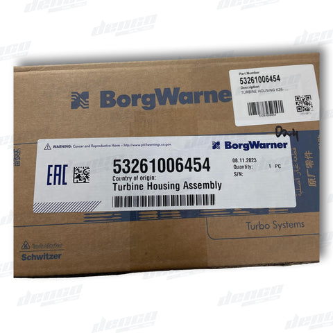 53261006454 Water - Cooled Turbine Housing K26 - 6.71 (Borg Warner)