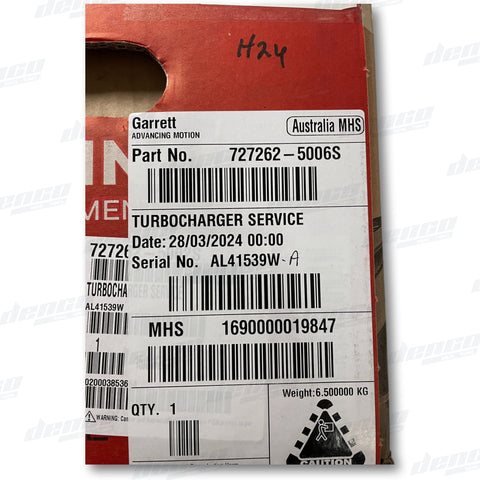 727262-5006S Turbocharger Gt2052S Case-Ih Cx90 Tractor (Engine T4.40) Genuine Oem Turbochargers