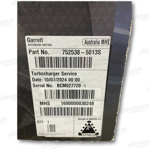 752538-5013S Turbocharger Gt4088S Caterpillar C13 Acert Highway Truck (New) Genuine Oem