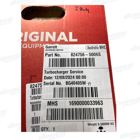 824756-5006S Turbocharger Gt1241Sz Range Rover Sport L494 3.0L Genuine Oem Turbochargers