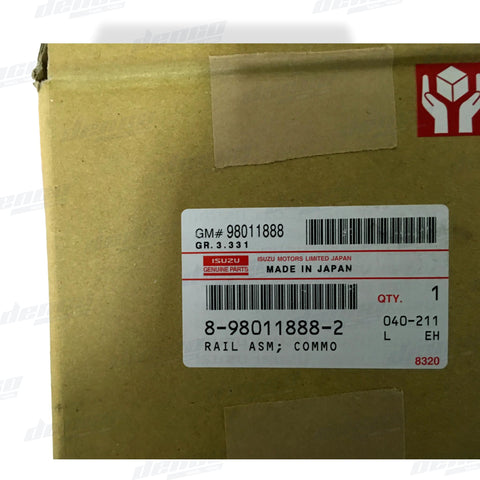 8980118882 New Common Rail Assembly Isuzu D-Max 4jj1 Holden Rodeo / Colorado 4jj1 - DIESEL FUEL INJECTION PARTS