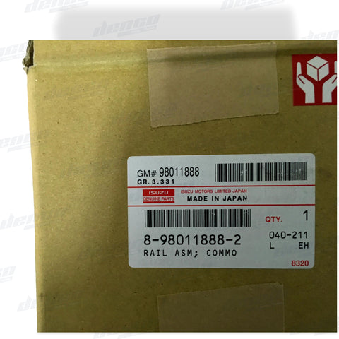 8980118882 Reconditioned Exchange Fuel Rail Assembly Holden Rodeo 4jj1 - DIESEL FUEL INJECTION PARTS