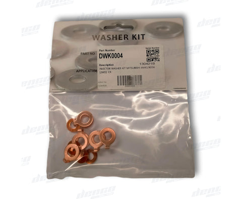 Dwk0004 - Common Rail Injector Washer Kit Suit Mitsubishi 4M41 / 4D56 (2Wd) Diesel Fuel Injection
