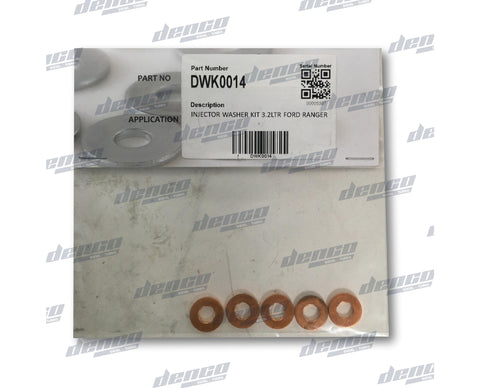 DWK0014 COMMON RAIL INJECTOR WASHER KIT FORD RANGER / MAZDA BT50 LATE (SUIT BK2Q-9K546-## INJECTOR)