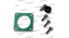 Cast Alloy 4 Bolt Inlet Turbo Manifold Adapter Elbow - 90° Bend Aftermarket Turbo Systems & Parts