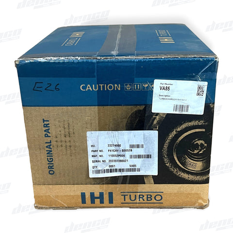 VA85 - TURBOCHARGER RHF4H VM MOTORI INDUSTRIAL - GENUINE OEM TURBOCHARGERS