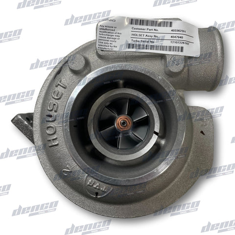 504257855 TURBOCHARGER HX25 CASE-IH WD3/4 SERIES WINDROWER / FORD NEW HOLLAND H8000 WINDROWER - IVECO NEF TIER 3